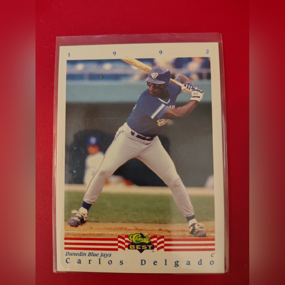 Carlos Delgado 1992 Classic Best #90 Dunedin Blue Jays Minor League Baseball Car